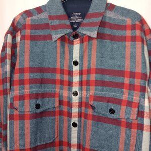 J.CREW AUTHENTIC OUTDOORS BUTTON UP PLAID PRINT SHIRT